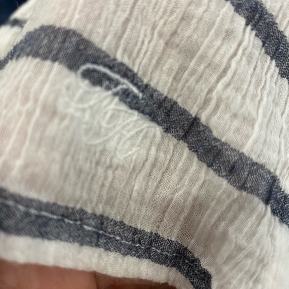 📚DROP⬇️ Tommy Hilfiger - White and Blue Stripes Beach Cover Up - size S/P - Picture 5 of 6